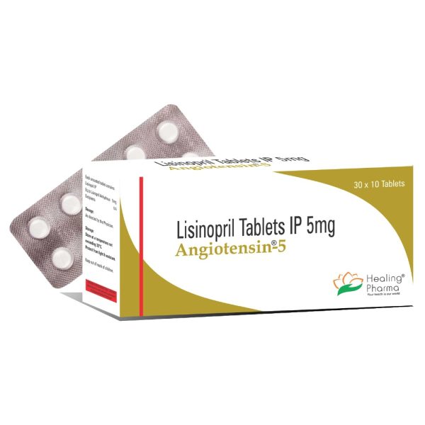 Lisinopril 5mg (Angiotensin 5) – 10 Tablets