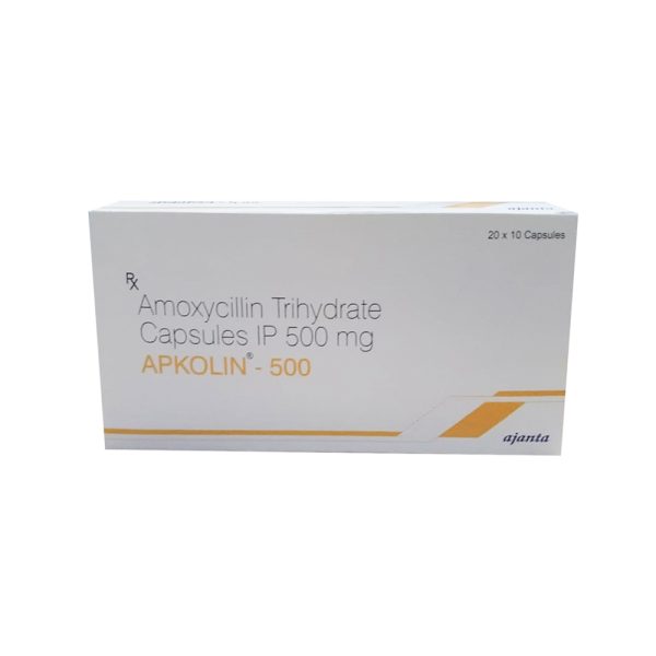 Apkolin 500 mg  Amoxicillin  10 tablets