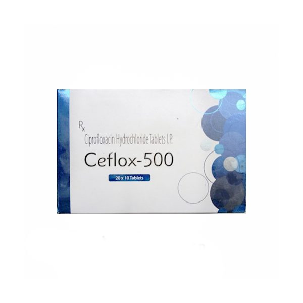 Ceflox 500 mg  Ciprofloxacin  10 tablet