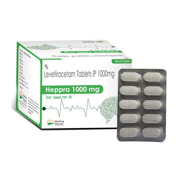 Levetiracetam 1000mg (Heppra 1000) - 10 Tablets