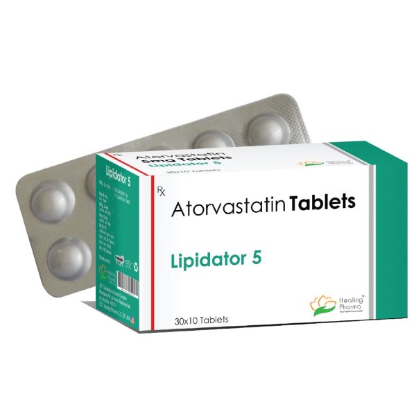 Atorvastatin 5 mg Tablet (Lipidator 5) - 10 Tablets