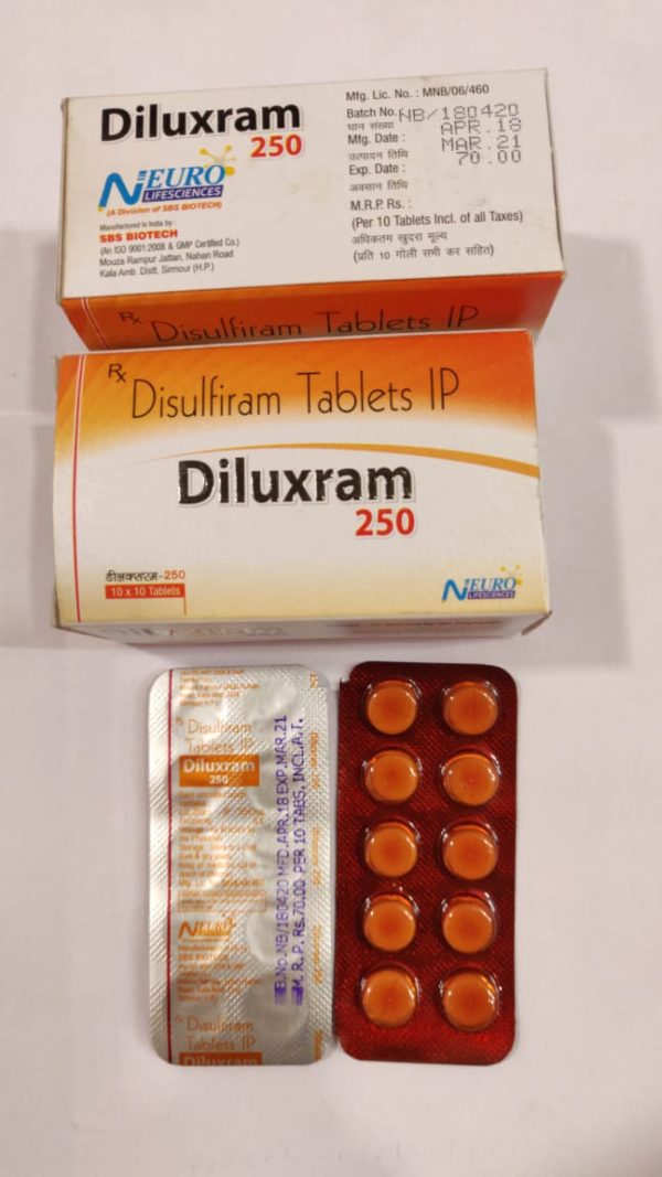 Diluxram 250 mg 100 tablets